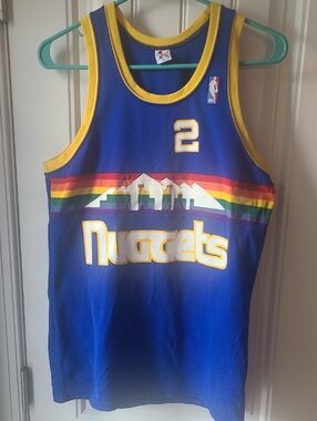 Vintage Alex English Rainbow Skyline Jersey